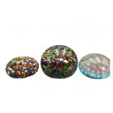 Millefiori Glass Paperweights
