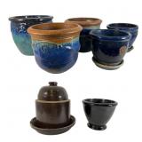 Varied Glazed Ceramic Planters