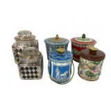 Decorative Tins and Glass Canisters