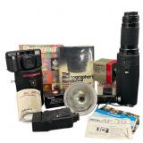 Vintage Cameras, Lenses, and Accessories