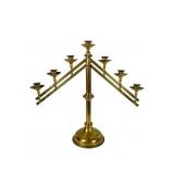 Antique Brass Church Candelabra