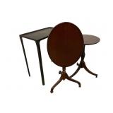 Three Side Tables, Tilt-Top and Metal Three Side Tables, Tilt-Top and Metal
