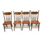 Four Press Back Chairs Four Press Back Chairs