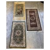 Three Chinese Rugs and Runners Three Chinese Rugs and Runners