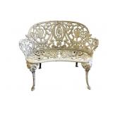 Cast-Iron Garden Bench with Scrollwork Cast-Iron Garden Bench with Scrollwork