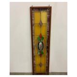 Stained Glass Panel With Geometric Design Stained Glass Panel With Geometric Design