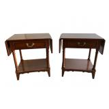Mahogany Drop-Leaf Side Tables Mahogany Drop-Leaf Side Tables