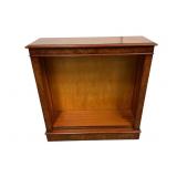 Burled Walnut Bookcase with Two Shelves Burled Walnut Bookcase with Two Shelves