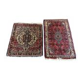 2 Handwoven Small Persian Rugs 2 Handwoven Small Persian Rugs
