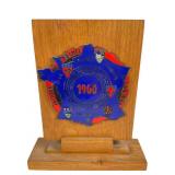 1960 Tour de France Automobile Badge on Stand 1960 Tour de France Automobile Badge on Stand