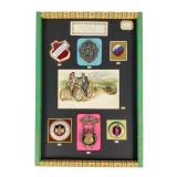 Antique German Bicycle Racing Medal Display Antique German Bicycle Racing Medal Display