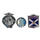 Three Vintage Car Grill Badges Three Vintage Car Grill Badges