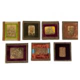 7 Framed Automotive Art Plaques 7 Framed Automotive Art Plaques