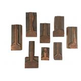 8 Letterpress Printing Blocks, Used 8 Letterpress Printing Blocks, Used