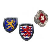 Vintage Emblem Badges: Nederland, Luxembourg, Swis Vintage Emblem Badges: Nederland, Luxembourg, Swis