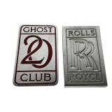 20-Ghost Club Plaque with Paperweight 20-Ghost Club Plaque with Paperweight