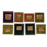 8 Framed Metal Auto Art Plaques 8 Framed Metal Auto Art Plaques