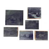 6 Antique Photo Etching Press Blocks 6 Antique Photo Etching Press Blocks