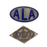 Vintage Auto Badges with Wear Vintage Auto Badges with Wear