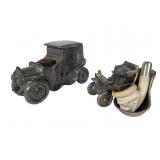 Early 1907 Car Pipe Holder and Inkwell Early 1907 Car Pipe Holder and Inkwell