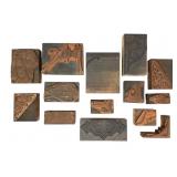 14 Letterpress Printing Blocks 14 Letterpress Printing Blocks