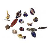 16 Automotive-Related Lapel Pins 16 Automotive-Related Lapel Pins