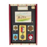 Cycling-Themed Medal Display Case Cycling-Themed Medal Display Case
