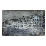 Vintage Printer Image Block of NH Scene Vintage Printer Image Block of NH Scene