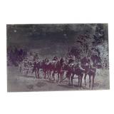 Vintage Printing Block of Horse-drawn Wagon Vintage Printing Block of Horse-drawn Wagon