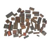 Vintage Copper Letterpress Blocks of Tools Vintage Copper Letterpress Blocks of Tools