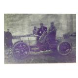 Early Photo Etching of Early Auto on Mnt Wash. Rd Early Photo Etching of Early Auto on Mnt Wash. Rd