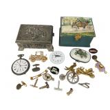 Vintage Jewelry, Boxes, and Watch Lot Vintage Jewelry, Boxes, and Watch Lot