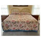 Brass Plated Headboard with Kingsdown Mattress Brass Plated Headboard with Kingsdown Mattress