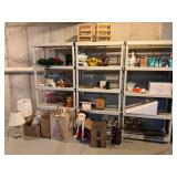 Contents and Shelving of 3 Basement Shelves Contents and Shelving of 3 Basement Shelves
