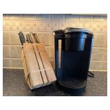 Keurig Coffee Maker and Knife Block Set Keurig Coffee Maker and Knife Block Set