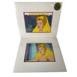 2 Matted/Painted She-Ra Animation Production Cels 2 Matted/Painted She-Ra Animation Production Cels
