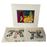 Three Original Hand-Painted She-Ra Animation Cels Three Original Hand-Painted She-Ra Animation Cels