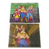 2 MultiLayered Hand-Painted Secret Of Sword Cels 2 MultiLayered Hand-Painted Secret Of Sword Cels