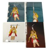 Four Hand-Painted She-Ra Animation Cels Four Hand-Painted She-Ra Animation Cels