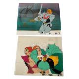 2 He-Man Secret Of Sword Film Animation Cels 2 He-Man Secret Of Sword Film Animation Cels