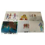 Six Painted Masters of Universe/She-Ra Cels Six Painted Masters of Universe/She-Ra Cels
