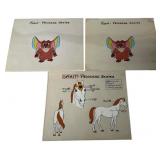 Three She-Ra Princess Series Model Cels Three She-Ra Princess Series Model Cels