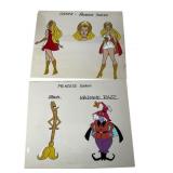 2 Hand-Painted, Princess Series Model Cels 2 Hand-Painted, Princess Series Model Cels