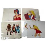 Five Hand-Painted She-Ra Animation Cels Five Hand-Painted She-Ra Animation Cels