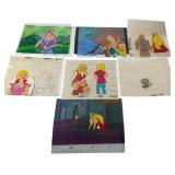Seven She-Ra Animation Cels with Layers Seven She-Ra Animation Cels with Layers