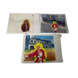 5 Painted Orig. Beverly Hills Teen Animation Cels 5 Painted Orig. Beverly Hills Teen Animation Cels