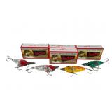 4 Heddon Crazy Crawler Reissues 4 Heddon Crazy Crawler Reissues