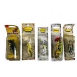 5 Fred Arbogast Fishing Lures 5 Fred Arbogast Fishing Lures