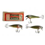 Three Pflueger Fishing Lures Three Pflueger Fishing Lures