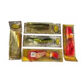 Five Vintage Fishing Lures Five Vintage Fishing Lures